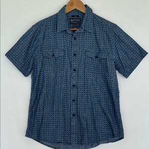 American Rag CIE Men's L Short Sleeve Button Down Shirt